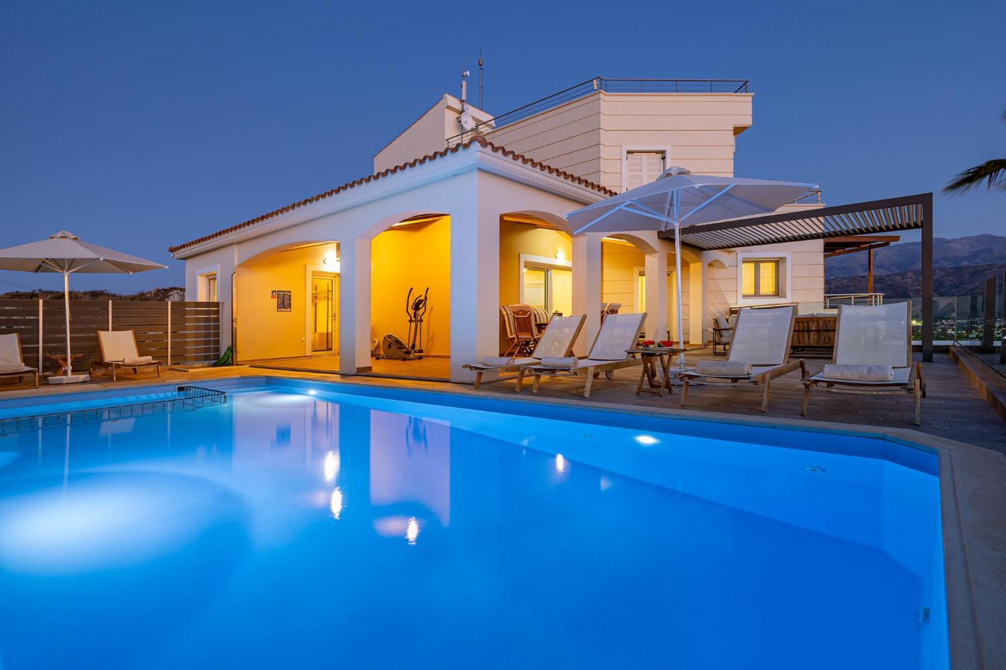 Karmilos Hill Villa ハニア エクステリア 写真