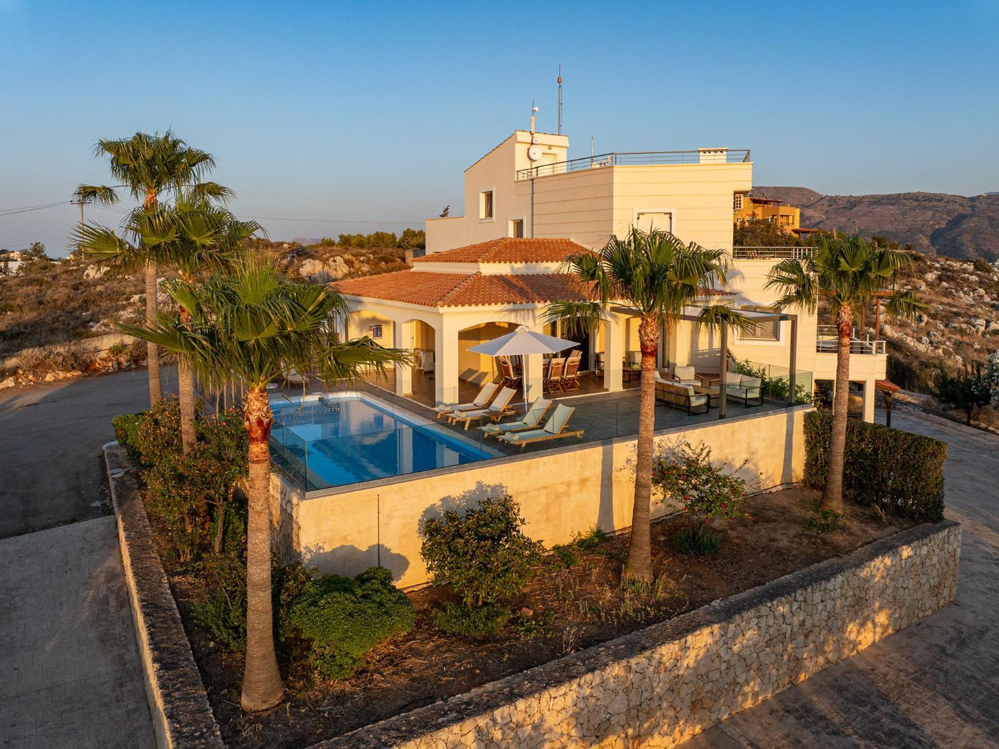 Karmilos Hill Villa ハニア エクステリア 写真